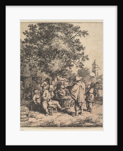 Violinist and Little Organgrinder, 1610-85 by Adriaen van Ostade