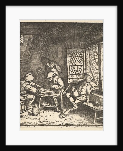 Tric Trac Players, 1610-85 by Adriaen van Ostade