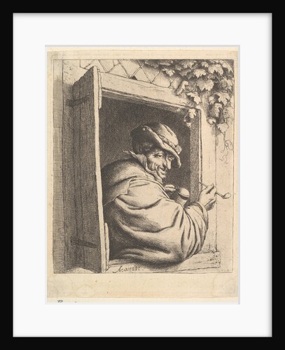 Smoker at the Window, 1610-85 by Adriaen van Ostade