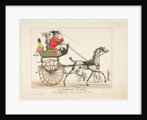 La Promenade en Bokei; Le Suprême Bon-Ton No. 26, 1816 by Adrien Pierre François Godefroy the Younger