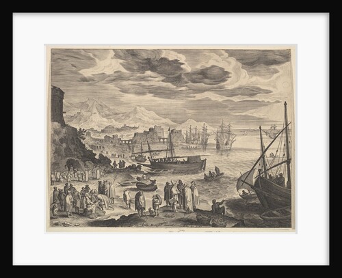 Harbor Scene by Aegidius Sadeler II