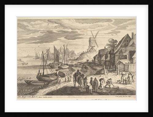 Coast Scene with a Windmill by Aegidius Sadeler II