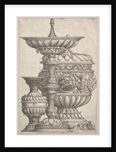 Three Elegant Vessels on a White Background, ca. 1525 by Albrecht Altdorfer