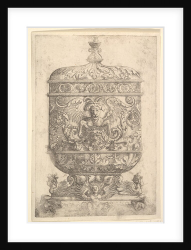 Covered Goblet with Grotesques on a White Background by Albrecht Altdorfer