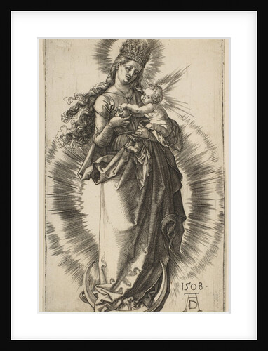 Virgin on a Crescent with a Starry Crown, 1508 by Albrecht Dürer