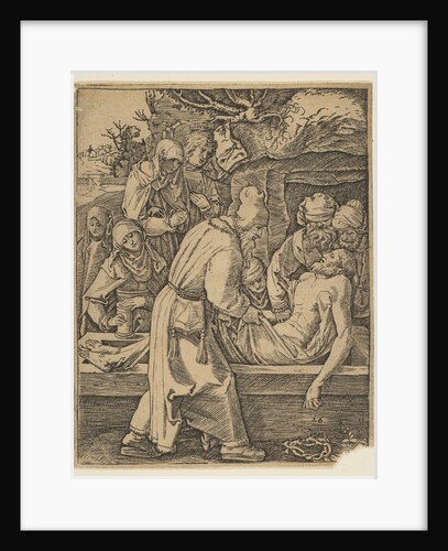 The Deposition, from The Small Passion by Marcantonio Raimondi