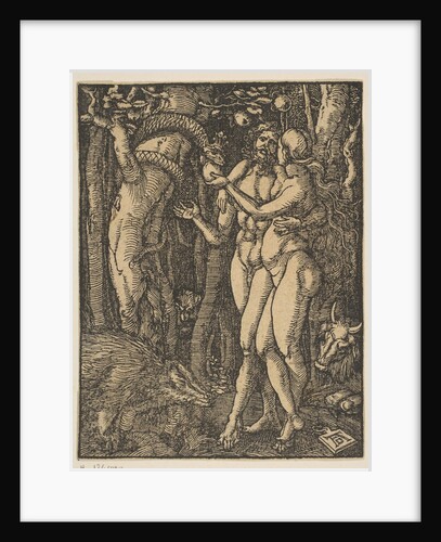 Adam and Eve, from the Small Passion, copy by Johann Mommard
