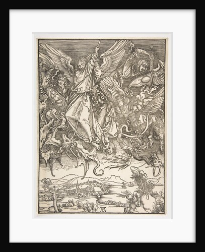 Saint Michael and the Dragon, from The Apocalypse, ca. 1498 by Albrecht Dürer
