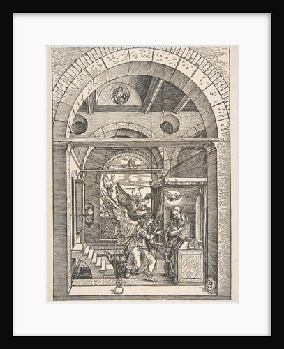 The Annunciation, from The Life of the Virgin, Latin Edition, 1511 by Albrecht Dürer