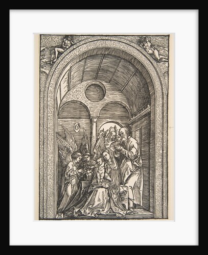 The Holy Family with Two Angels in a Vaulted Hall, ca. 1503 by Albrecht Dürer