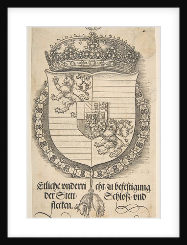 The Arms of Ferdinand I, King of Hungary and Bohemia by Albrecht Dürer