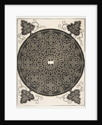 'The Third Knot'. Interlaced Roundel with Eight Wreaths and a Scalloped Shield in i…, 1521 before by Albrecht Dürer