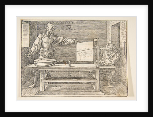 The Draughtsman of the Lute by Albrecht Dürer