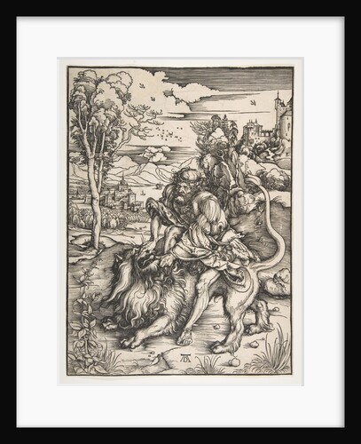 Samson Rending the Lion, ca. 1497-98 by Albrecht Dürer
