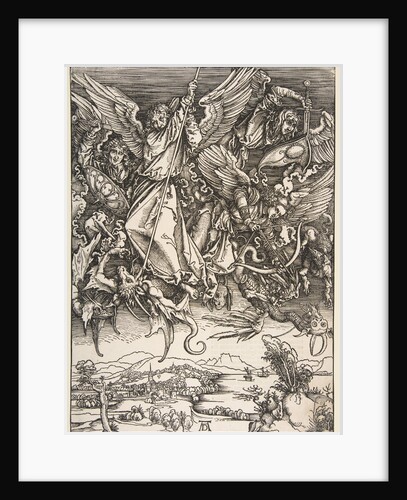 Saint Michael Fighting the Dragon, from The Apocalypse, 1498 by Unknown