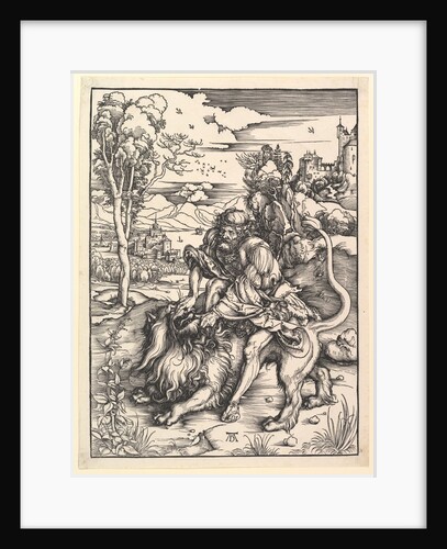 Samson Rending the Lion, ca. 1497-98 by Albrecht Dürer