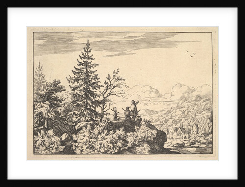 Two Men on a Rock Terrace by Allart van Everdingen