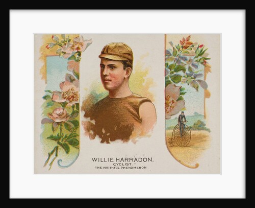 Willie Harradon, Cyclist, The Youthful Phenomenon, from World's Champions, Second Serie by Allen & Ginter