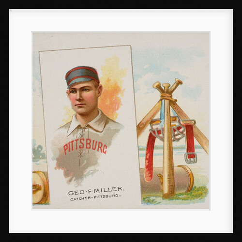 George F. Miller, Catcher, Pittsburgh, from World's Champions, Second Series for All…, 1888 by Allen & Ginter