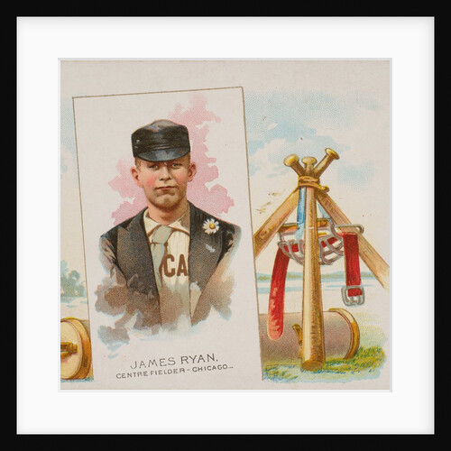 James Ryan, Center Fielder, Chicago, from World's Champions, Second Series for Allen…, 1888 by Allen & Ginter