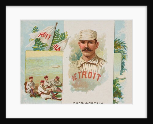 Charles H. Getzien, Pitcher, Detroit, from World's Champions, Second Series for Alle…, 1888 by Allen & Ginter