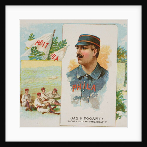James H. Fogarty, Right Fielder, Philadelphia, from World's Champions, Second Series…, 1888 by Allen & Ginter