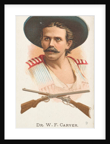 Dr. William Frank Carver, Rifle Shooter, from World's Champions, Series 1 for Allen …, 1887 by Allen & Ginter