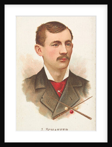 Jacob Schaefer, Billiard Player, from World's Champions, Series 1 for Allen & Ginter…, 1887 by Allen & Ginter