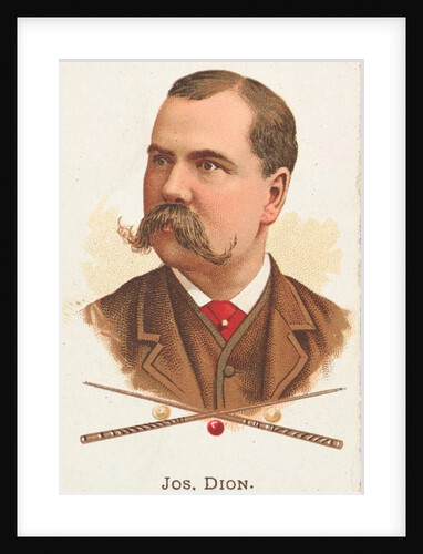 Joseph Dion, Billiard Player, from World's Champions, Series 1 for Allen & Ginter Ci…, 1887 by Allen & Ginter