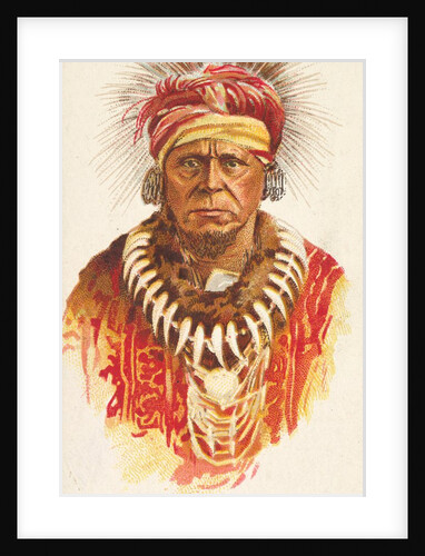 Keokuk, Sac and Fox, from the American Indian Chiefs series for Allen & Ginter Cigare…, 1888 by Allen & Ginter