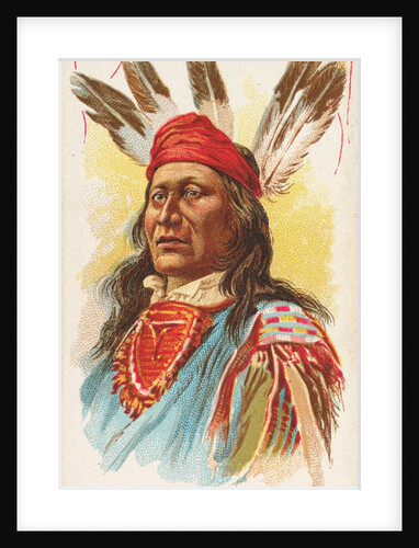 Rushing Bear, Pawnee, from the American Indian Chiefs series for Allen & Ginter Cigar…, 1888 by Allen & Ginter