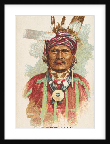 Deer Ham, Ioway, from the American Indian Chiefs series for Allen & Ginter Cigarettes…, 1888 by Allen & Ginter