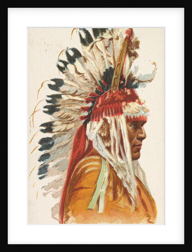 Man and Chief, Pawnee, from the American Indian Chiefs series for Allen & Ginter Ciga…, 1888 by Allen & Ginter