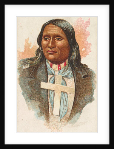 White Shield, Southern Cheyenne, from the American Indian Chiefs series for Allen & G…, 1888 by Allen & Ginter