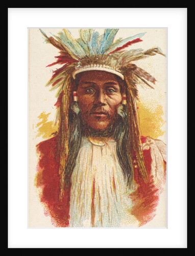 Clam Fish, Warm Springs, from the American Indian Chiefs series for Allen & Ginter Ci…, 1888 by Allen & Ginter