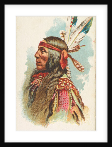 Lean Wolf, Gros Ventres, from the American Indian Chiefs series for Allen & Ginter Ci…, 1888 by Allen & Ginter