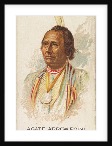 Agate Arrow Point, Warm Springs, from the American Indian Chiefs series for Allen & G…, 1888 by Allen & Ginter