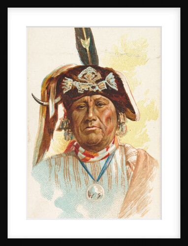 White Swan, Lower Yanktonas Sioux, from the American Indian Chiefs series for Allen &…, 1888 by Allen & Ginter
