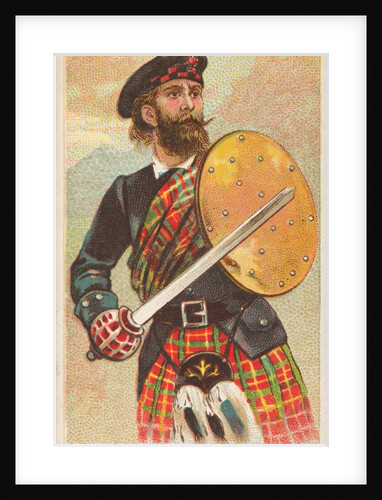 Scotch Claymore, from the Arms of All Nations series for Allen & Ginter Cigarettes Br…, 1887 by Allen & Ginter
