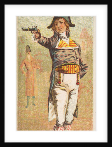 Duelling Pistol, from the Arms of All Nations series for Allen & Ginter Cigarettes Br…, 1887 by Allen & Ginter