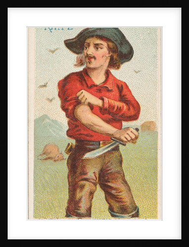 Bowie Knife, from the Arms of All Nations series for Allen & Ginter Cigarettes Brands, 1887 by Allen & Ginter
