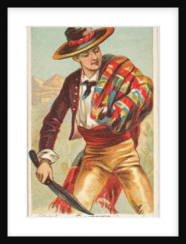 Navaja Knife, South America, from the Arms of All Nations series for Allen & Ginter C…, 1887 by Allen & Ginter