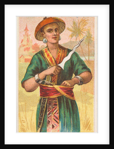 Malay Creese, from the Arms of All Nations series for Allen & Ginter Cigarettes Brands, 1887 by Allen & Ginter