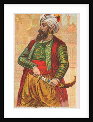 Cimeter, from the Arms of All Nations series for Allen & Ginter Cigarettes Brands, 1887 by Allen & Ginter