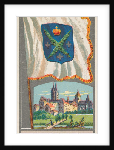 St. Etienne, from the City Flags series for Allen & Ginter Cigarettes Brands, 1887 by Allen & Ginter