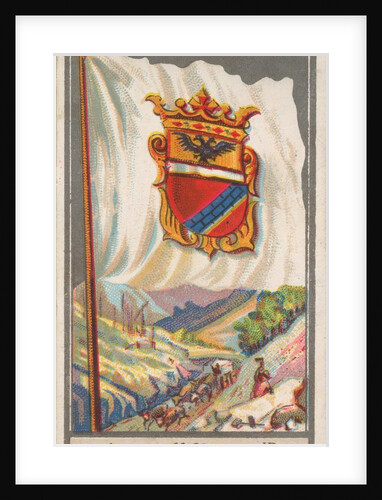 Carrara, from the City Flags series for Allen & Ginter Cigarettes Brands, 1887 by Allen & Ginter