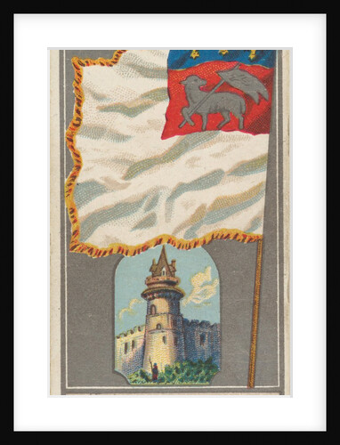 Rouen, from the City Flags series for Allen & Ginter Cigarettes Brands, 1887 by Allen & Ginter