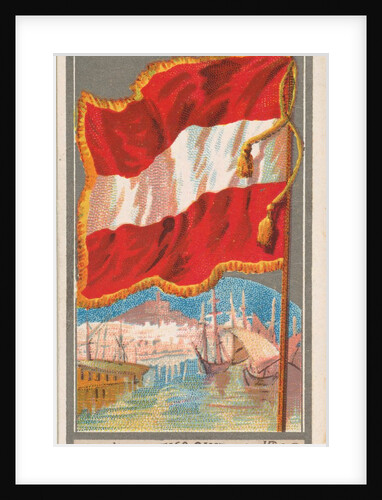 Trieste, from the City Flags series for Allen & Ginter Cigarettes Brands, 1887 by Allen & Ginter