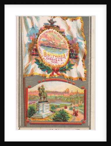 Boston, from the City Flags series for Allen & Ginter Cigarettes Brands, 1887 by Allen & Ginter