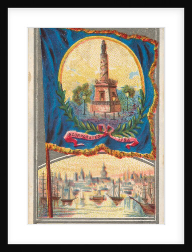 Baltimore, from the City Flags series for Allen & Ginter Cigarettes Brands, 1887 by Allen & Ginter